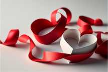 Ribbon hearts