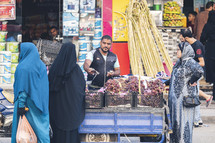 vendor selling fruit in Egypt 