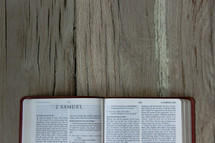 Bible opened to 2 Samuel 
