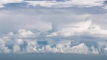 Time lapse of grey stormy clouds sky accumulate before thunderstorm power of nature weather
