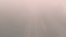 fog over a road 