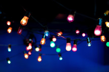 A colorful strand of lights.
