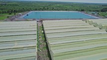 Aerial Footage Of Water Reservoir 