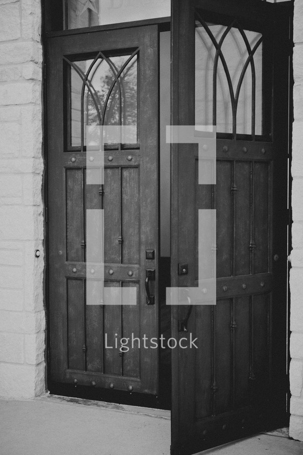 Two church doors