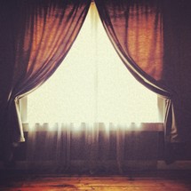 curtains and sheers over a window