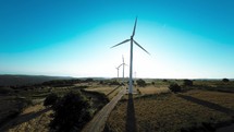 renewable energy by wind turbine 