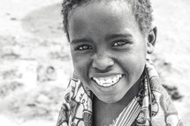 African boy smiling