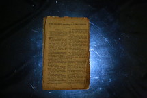 Old worn Bible pages