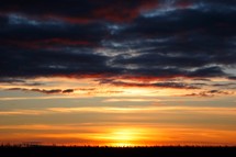 Sunset on the prairies