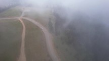 Car on a foggy road
