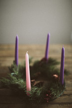 Advent Candles and wreath