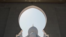 The View Of The Grand Mosque Dome In UAE 