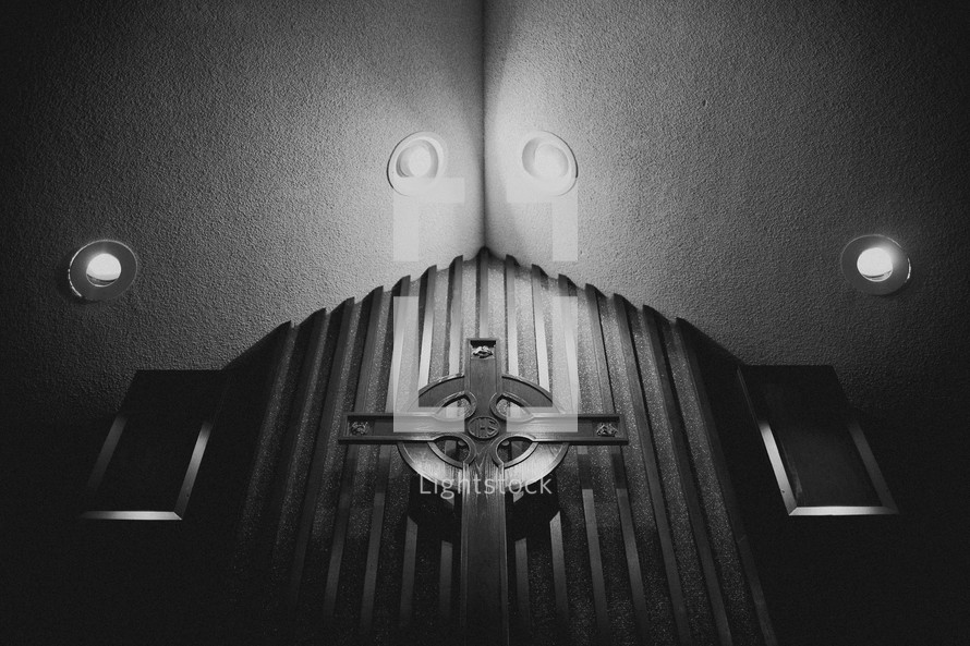 Cross in a sanctuary