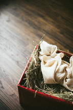 swaddling cloth in a manger 