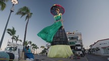 Tallest La Calavera Catrina in the World Giant Catrina of Puerto Vallarta as an icon of the Day of the Dead celebrations Día De Muertos 2024