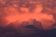 evening storm clouds