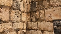 Walls to the Capernaum Synagogue that the roman centurion built for the Jewish people. 