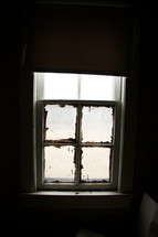 An old farmhouse window 