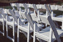 reserved seats at a wedding