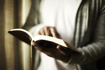 A man reading his Bible 