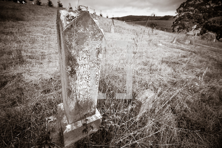Cemetery headstone