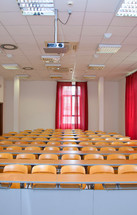 empty college classroom 