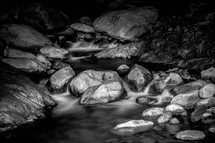 rocks in a stream