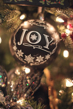 Christmas ornament and Christmas lights 