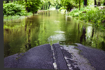 flooded road 