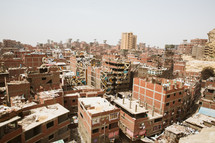modern day slums in Giza, Egypt 