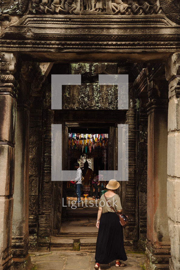 old temple in Angkor Wat, Cambodia 