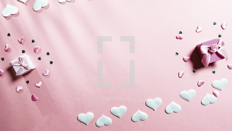 Background for Pink Valentine's day
