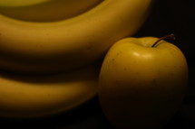 yellow apples and bananas 