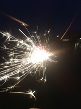 Sparks from a sparklers 
