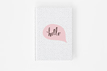hello journal cover