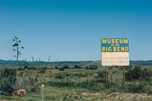 Museum of the Big Bend sign 