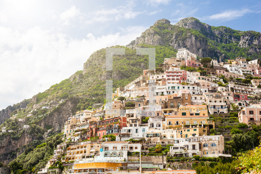 Positano is a small picturesque town on the famous Amalfi Coast in Campania, Italy.
