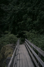wooden footbridge 