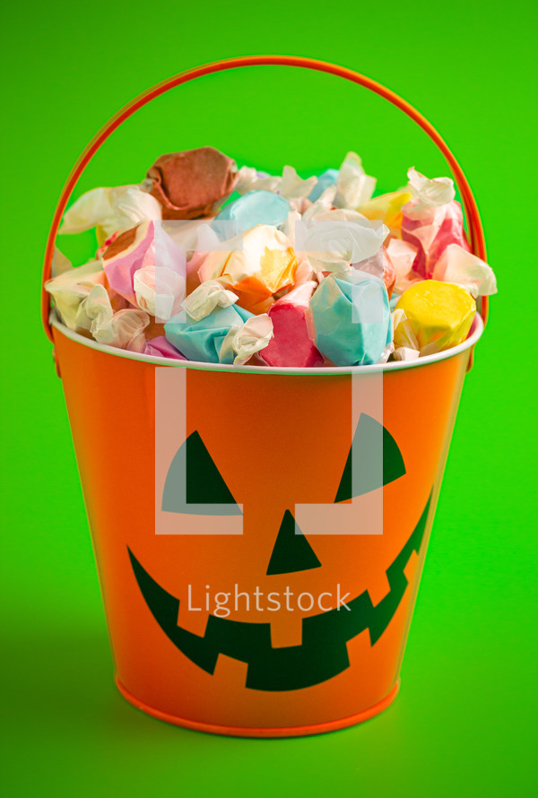 Bucket of Candy for Halloween