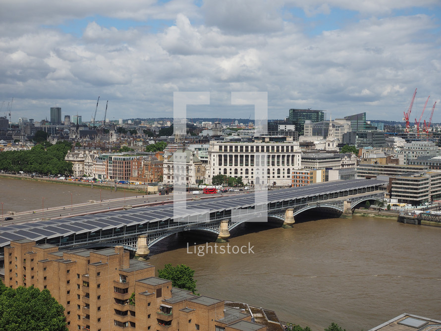 LONDON, UK - CIRCA JUNE 2017: View of the city skyline