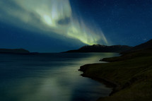 aurora borealis in the sky at night 