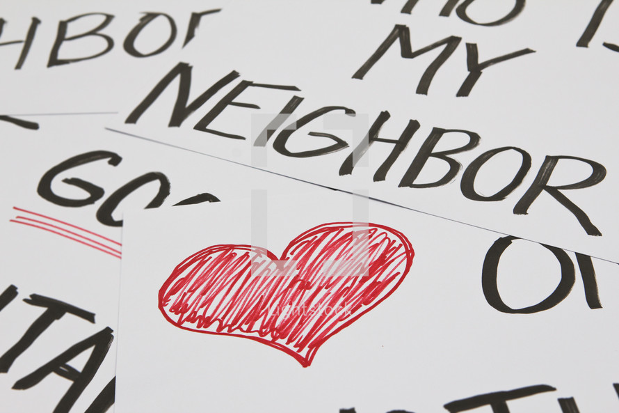 the good samaritan, love your neighbor, heart your neighbor, who is your neighbor, heart one another, love one another