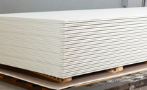 stack of drywall 