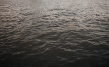 water surface at dusk 