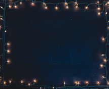 Christmas lights border 
