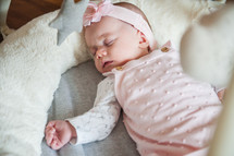 sleeping infant girl 