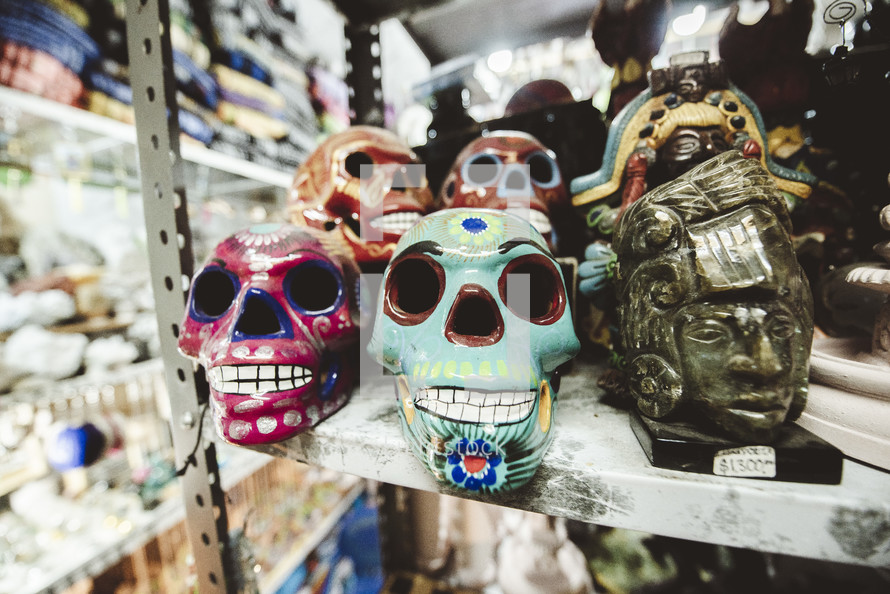skulls for day of the dead 