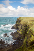 cliffs along Northern Ireland shoreline 