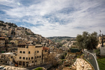 view of suburbs in Jerusalem 
