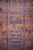 carved wood in Egypt 
